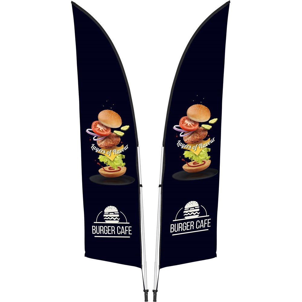 Legend 2M Double-Sided Flying Banner Display