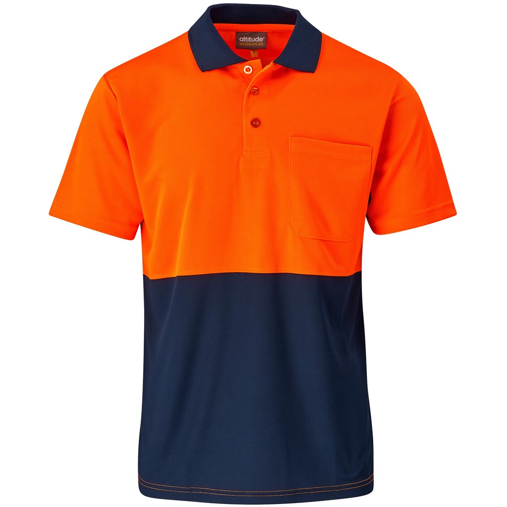 Inspector Two-Tone Hi-Viz Golf Shirt - Image 2