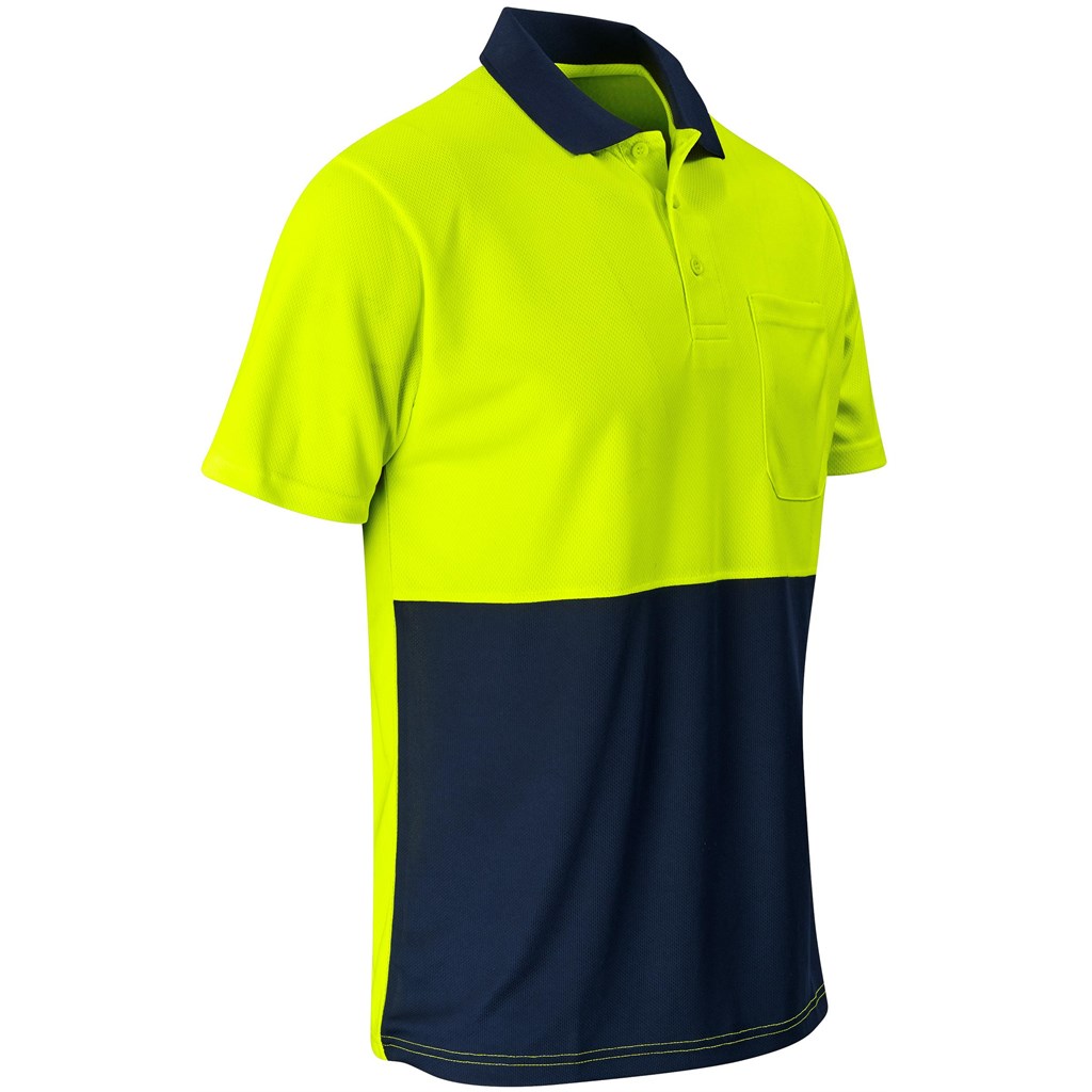 Inspector Two-Tone Hi-Viz Golf Shirt - Image 3