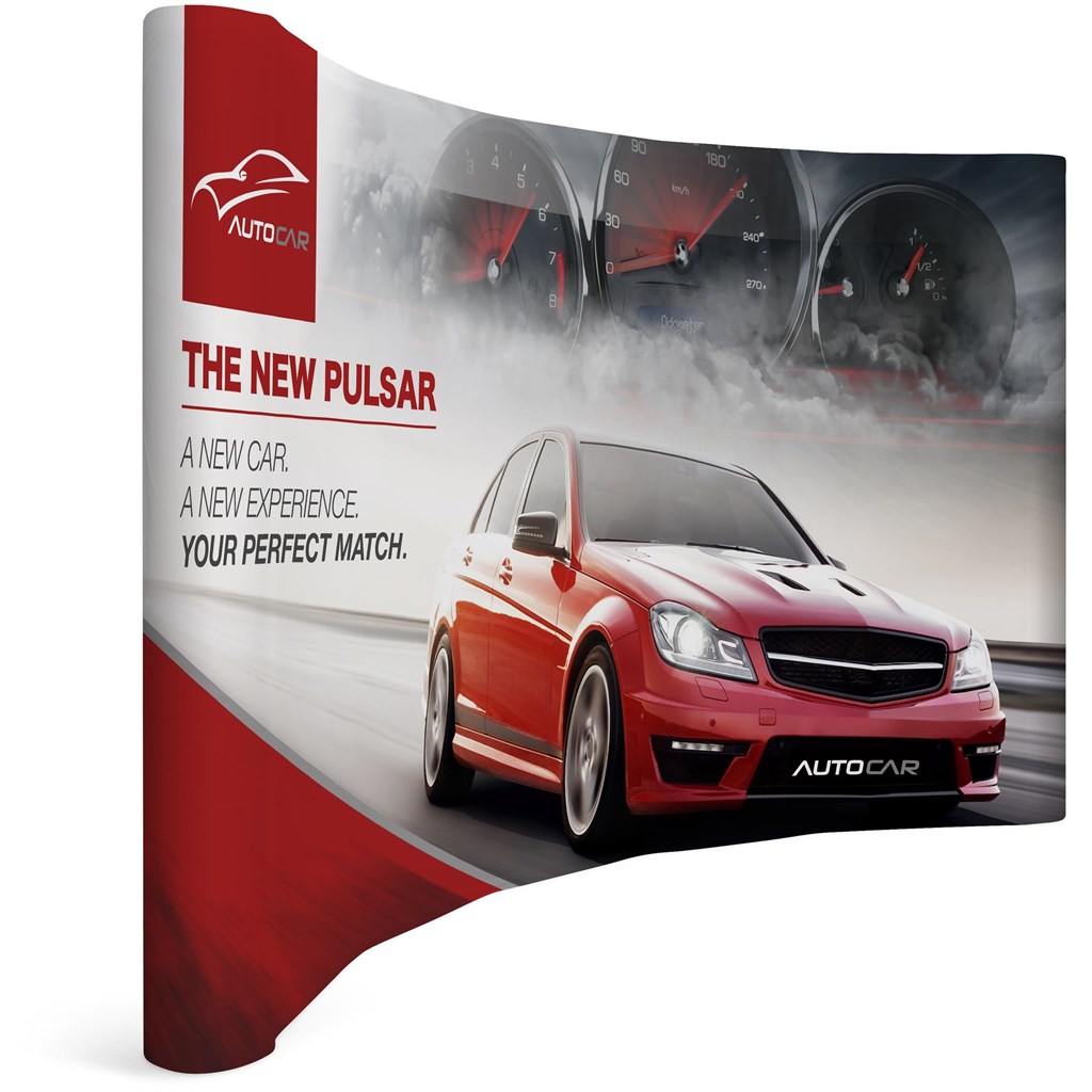 Legend Curved Banner Wall with Wings 3.5m x 2.25m – Large Wrap-Around Display System - Image 13