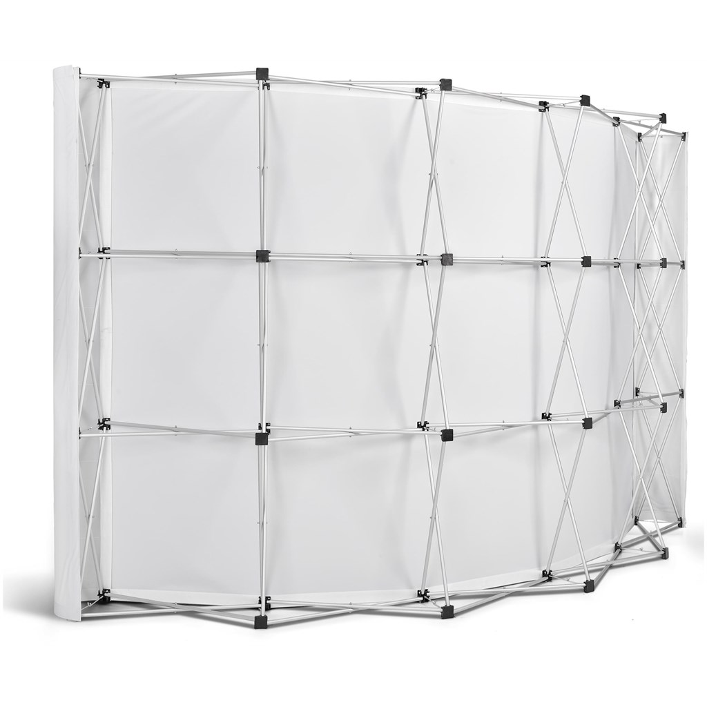 Legend Curved Banner Wall with Wings 3.5m x 2.25m – Large Wrap-Around Display System - Image 2