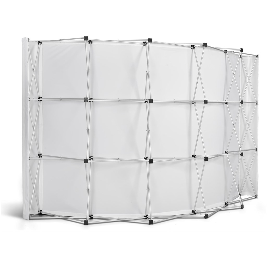 Legend Curved Banner Wall with Wings 3.5m x 2.25m – Large Wrap-Around Display System - Image 8